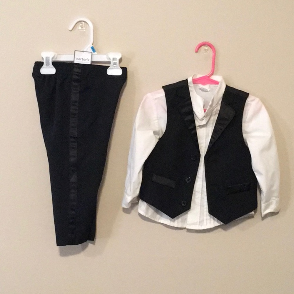 3 piece baby boy tux